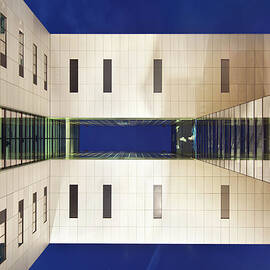 Modern Architecture From Below At Night by Michaelutech