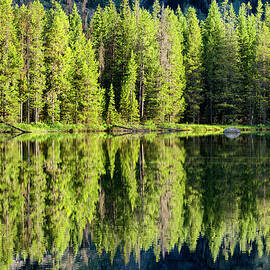 Morning Reflections On String Lake by Dean Fikar