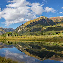 Mt. Elbert Autumn Reflection by Bridget Calip