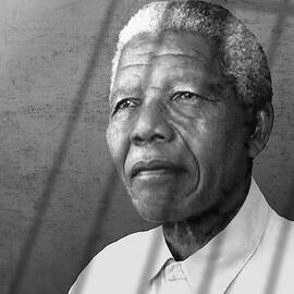 Nelson Mandela Portrait by M Spadecaller