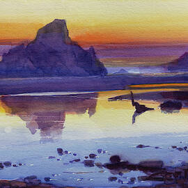 Oregon Coast Afterglow by Steve Henderson