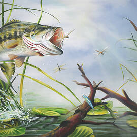 Bass Fishing Paintings for Sale - Fine Art America