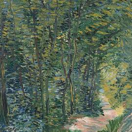 Path in the Woods. by Vincent van Gogh -1853-1890-