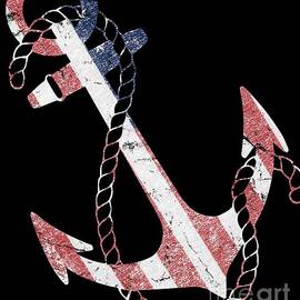 Patriotic American Flag Anchor by Flippin Sweet Gear