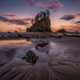 Peaceful Morning At Second Beach by Lydia Jacobs