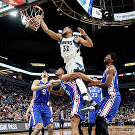 Philadelphia 76ers V Minnesota by Jordan Johnson