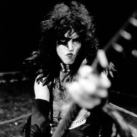 Photo Of Kiss And Paul Stanley by Fin Costello