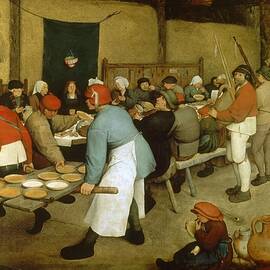 PIETER BRUEGEL, THE ELDER The Peasant Wedding, 1566 - 1569. Painting. Oil on Wood. by Pieter Brueghel The Elder