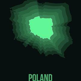 Poland Radiant Map I by Naxart Studio
