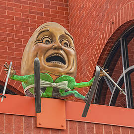 The Frightened Phiz Of Humpty Dumpty In Downtown Colorado Springs by Bijan Pirnia