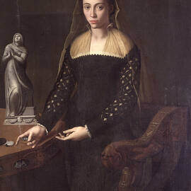 Portrait Of A Gentlewoman, 1559 by Bronzino