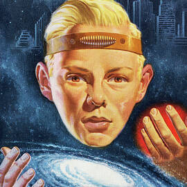 Psychic Boy Wearing Head Band by CSA Images