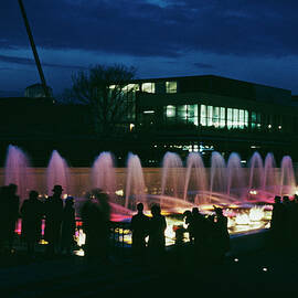 Purple Fountains by Hulton Archive