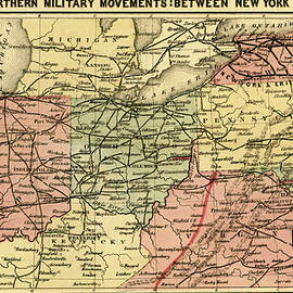 Railroads between New York & St. Luis used by Northern Troops by unknown