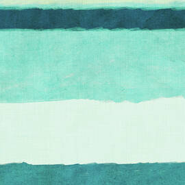 Rectangle Teal Blocks Of Color Ii by Sd Graphics Studio