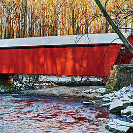 Red Covered Bridge by Brian Wallace