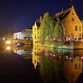 Bruges at Night by Andrea Whitaker