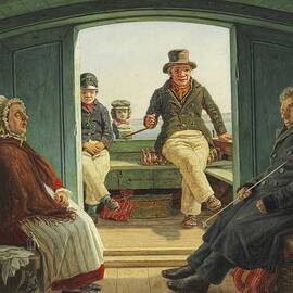 Rejsescene Om Bord I En Hollandsk Traekskojte by Martinus Rorbye