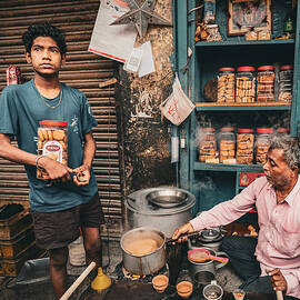 Road Side Tea Stall Kolkata by Subhajit Das