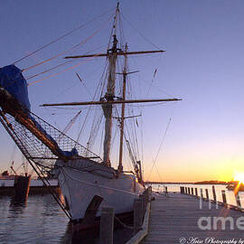 Sailboats and sunsets SS Corwith Cramer by Charlene Cox
