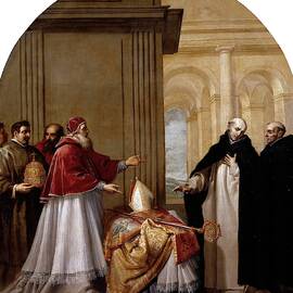 'Saint Bruno Refuses the Archbishopric of Reggio di Calabria', 1626-1632, Span... by Vincenzo Carducci -c 1576-1638-