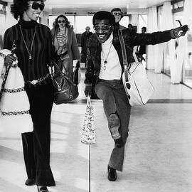 Sammy Davis Jr. Dancing In Heathrow by Bettmann