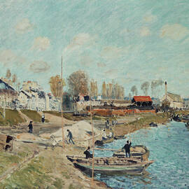 Sand On The Quay, 1875 by Alfred Sisley