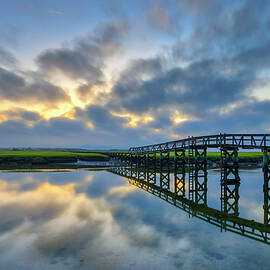 Sandwich Boardwalk Reflection by Juergen Roth