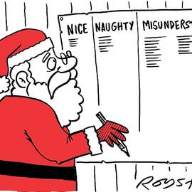 Santa's List Has Columns For Nice, Naughty And Misunderstood by Royston Robertson