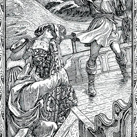 Scene From The Tempest Act One Scene One by Walter Crane