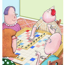Scrabble Player Spells Out Aaaaaahh As He Has Heart Attack by Mark Guthrie