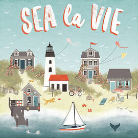 Seaside Village Iii by Laura Marshall