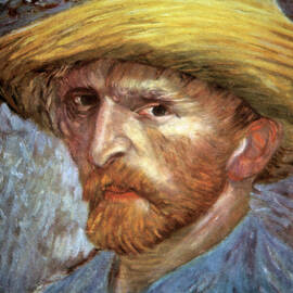 Self Portrait With Straw Hat, 1887 by Print Collector