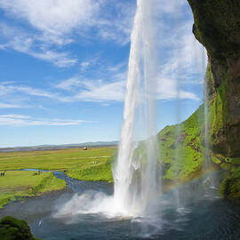 Seljalandsfoss, Idyllic Waterfall In by Helovi
