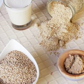 Sesame Seeds In Assorted Preparations by Chaudron Pastel