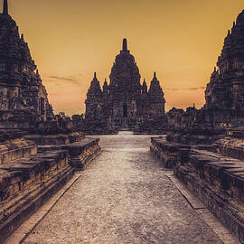 Sewu Buddist Temple In Java, Indonesia by Zodebala