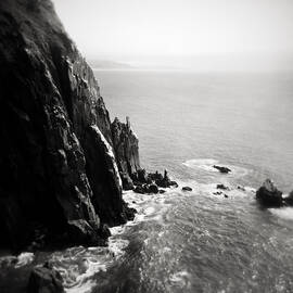 Sheer Cliffs At Edge Of Ocean by Danielle D. Hughson