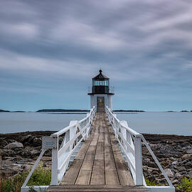 Simply Maine At Marshall Point by Robert Fawcett