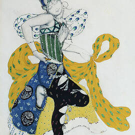 Sketch For The Ballet 'la Peri', By Paul Dukas by Leon Bakst