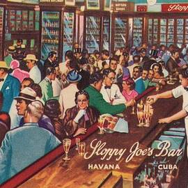 Sloppy Joes Bar, Havana, Cuba, 1951 by Print Collector