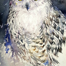 Snowy Owl Painting by Arti Chauhan - Pixels