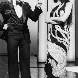 Sonny Bono And Cher On Television by Bettmann