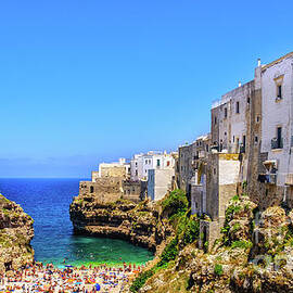 south italy sea village lagoon Polignano a Mare Bari Apulia Italy by Luca Lorenzelli