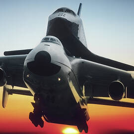 Soviet An-225 and Buran Space Shuttle Head-on by Erik Simonsen