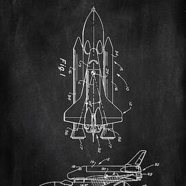 SPACE SHIP chalkboard by Dennson Creative