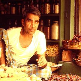 Spice merchant, India