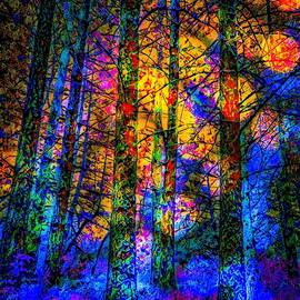 Stained Glass Forest by Christina Ford