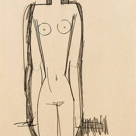 Standing Nude; Nu Debout, C.1910-1911 by Amedeo Modigliani