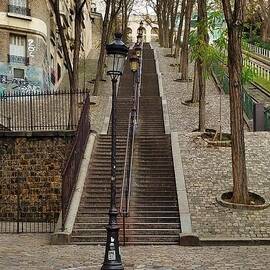 Steps In Montmartre, Paris by Marcus Dagan