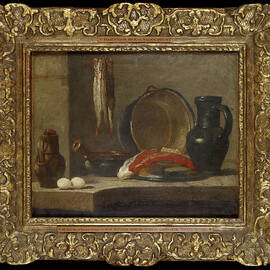 Still Life Of Kitchen Utensils, C.1733-34 by Jean-baptiste Simeon Chardin